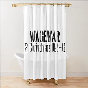 Carry Your Cross Fitness Wage War Tank Top Shower Curtain