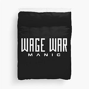 Wage War Manic metalcore logo Duvet Cover