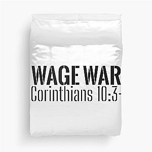 Carry Your Cross Fitness Wage War Tank Top Duvet Cover