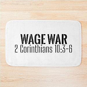 Carry Your Cross Fitness Wage War Tank Top Bath Mat