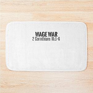 Carry Your Cross Fitness Wage War 2 Corinthians 10 3 6 Bath Mat