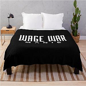 Wage War Manic metalcore logo Throw Blanket