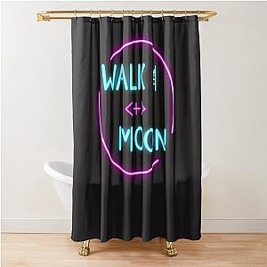 Neon Walk The Moon Shower Curtain