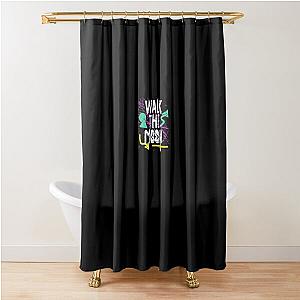 The Neon WALK THE MOON Chiffon Top Shower Curtain