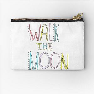 multicolor walk the moon logo Zipper Pouch