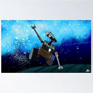 Wall-E Touching the Stars Poster