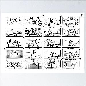 Wall-E Storyboard Poster