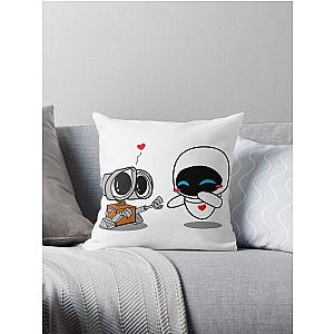 Wall-e and Eve Throw Pillow