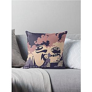 Wall-e and Eve Throw Pillow