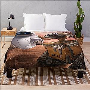 Romance Wall e and Eve art Throw Blanket