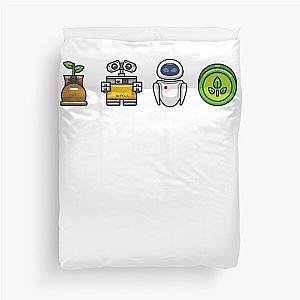 Wall-e and Eve Duvet Cover