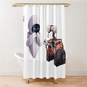 Wall-E and Eve  Shower Curtain