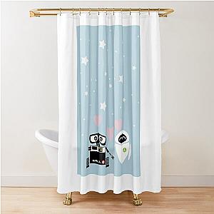 WALL-E and Eve Shower Curtain