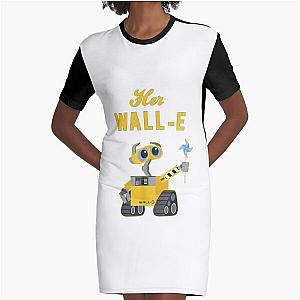 Wall-E Her Wall-E Couples T-Shirt Graphic T-Shirt Dress