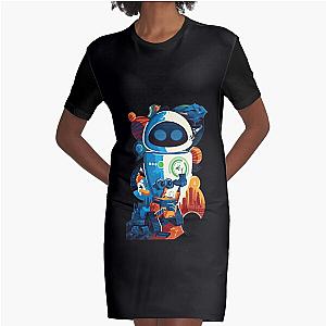 Future Wall-E  Graphic T-Shirt Dress