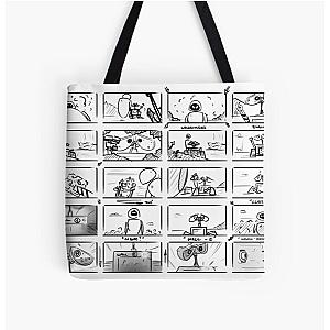 Wall-E Storyboard All Over Print Tote Bag