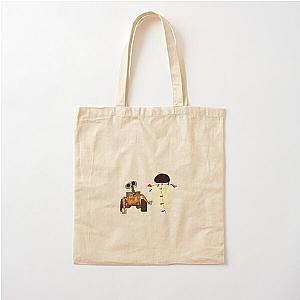 Wall-E and Eve Cotton Tote Bag