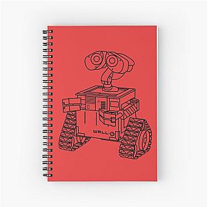 Wall-e black Spiral Notebook