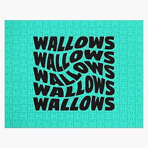 black wallows swirl design   Jigsaw Puzzle