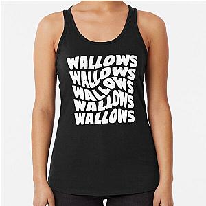 wallows wallows white Racerback Tank Top