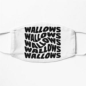 black wallows swirl design   Flat Mask