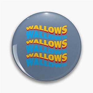 WALLOWS - yellow blue wave   Pin