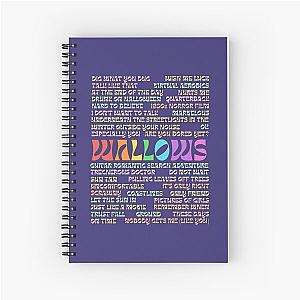 Wallows Rainbow Songs Spiral Notebook