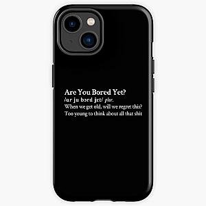 Wallows Clairo Aesthetic Quote Lyrics Black iPhone Tough Case RB2711