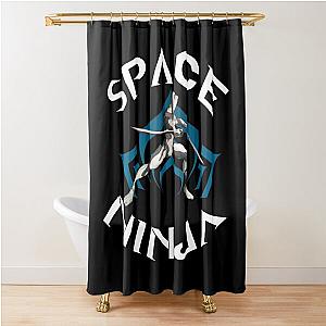 Warframe Space Nina - Excalibur, Warframe Shirt, Warframe Sticker, Ninja in Space, Akimbo Sword Shower Curtain