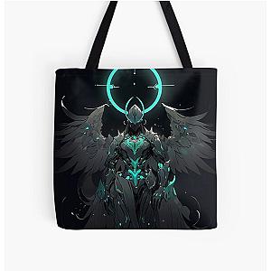 Green warframe All Over Print Tote Bag