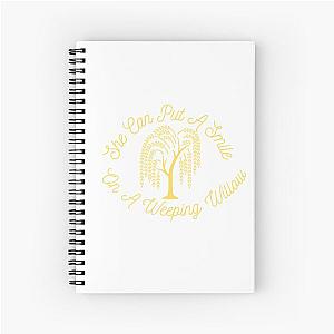 Weeping Willow Warren Zeiders Lyric Design  Spiral Notebook