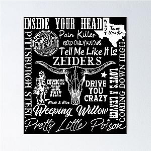 ZEIDERS Pretty Little Poison Song Title collage Poster