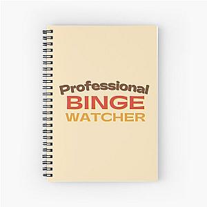 Vintage Professional Binge Watcher Spiral Notebook