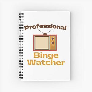 Retro Professional Binge Watcher Spiral Notebook