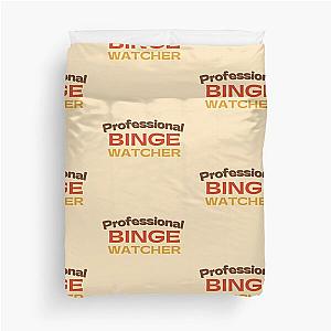 Vintage Professional Binge Watcher Duvet Cover