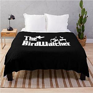 Scary The Bird Watcher Ornithologist Birdwatching Gift  Throw Blanket