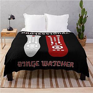 Professional Binge Watcher Remotes Throw Blanket