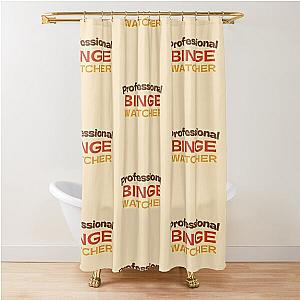 Vintage Professional Binge Watcher Shower Curtain