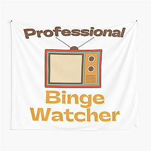 Retro Professional Binge Watcher Tapestry