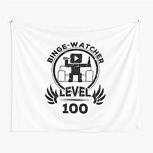 Level 100 Binge Watcher TV Fan Gift Tapestry