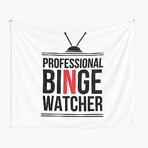 Professional Binger Watcher- Black Tapestry