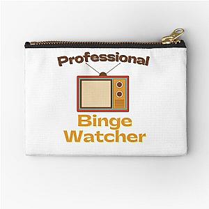 Retro Professional Binge Watcher Zipper Pouch