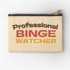 Vintage Professional Binge Watcher Zipper Pouch