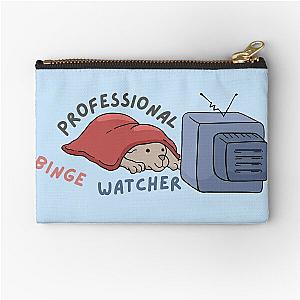 Professional Doggo Binge Watcher Zipper Pouch