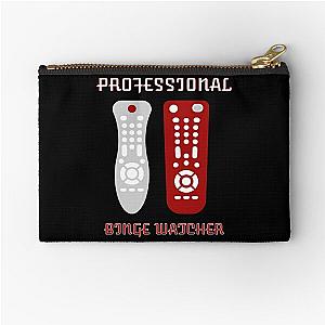 Professional Binge Watcher Remotes Zipper Pouch