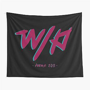 waterparks logo (small shirt + black bg) Tapestry