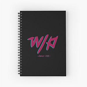 waterparks logo (small shirt + black bg) Spiral Notebook