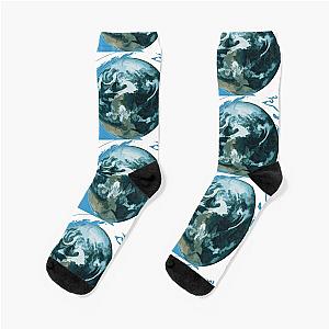 Wave to earth flows summer  Socks