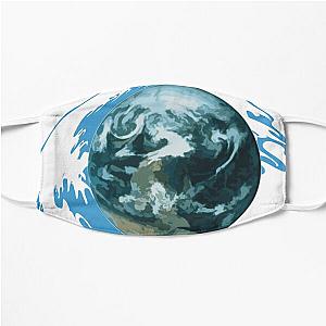 Wave to earth flows summer  Flat Mask