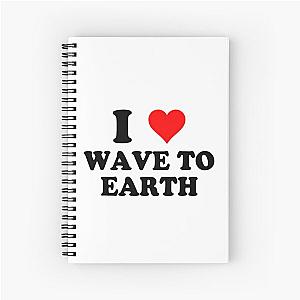 I Love Wave To Earth Spiral Notebook